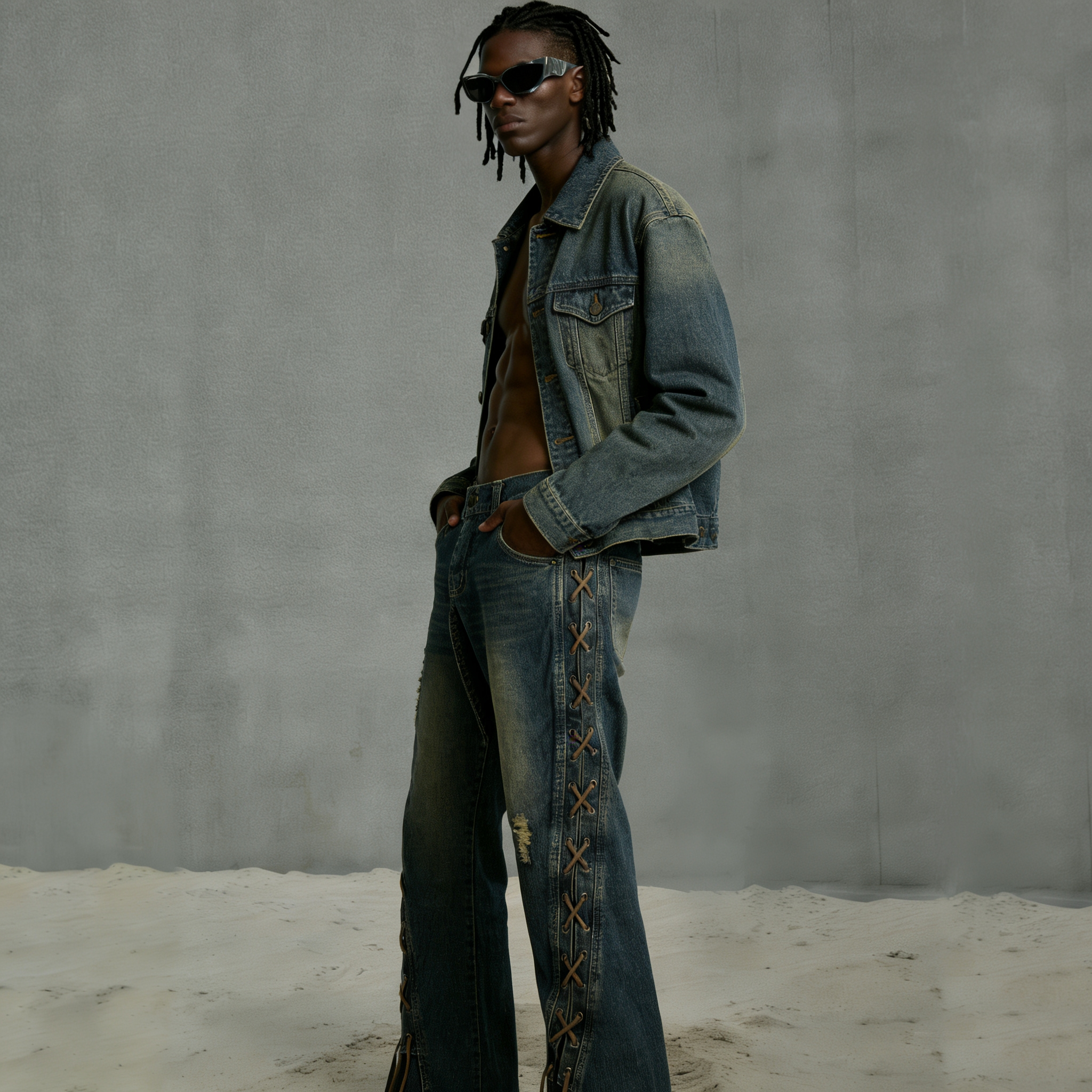 Premium Custom Men's Jeans - Style 1 (12) - Image 2