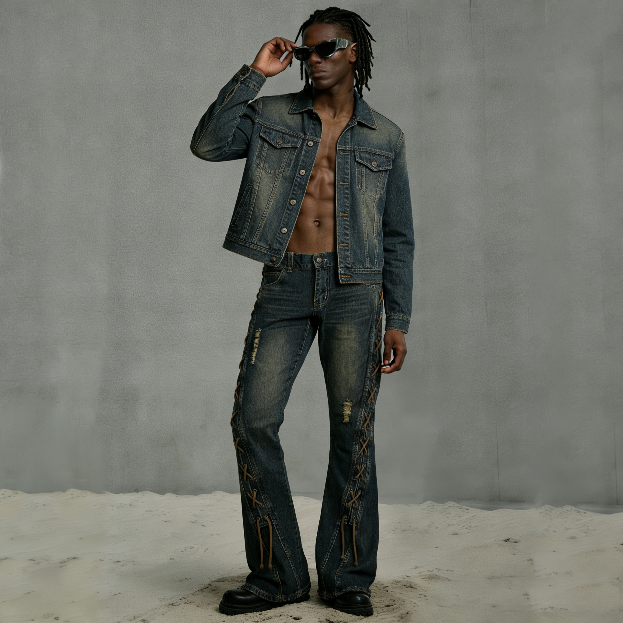 Premium Custom Men's Jeans - Style 1 (12) - Image 3