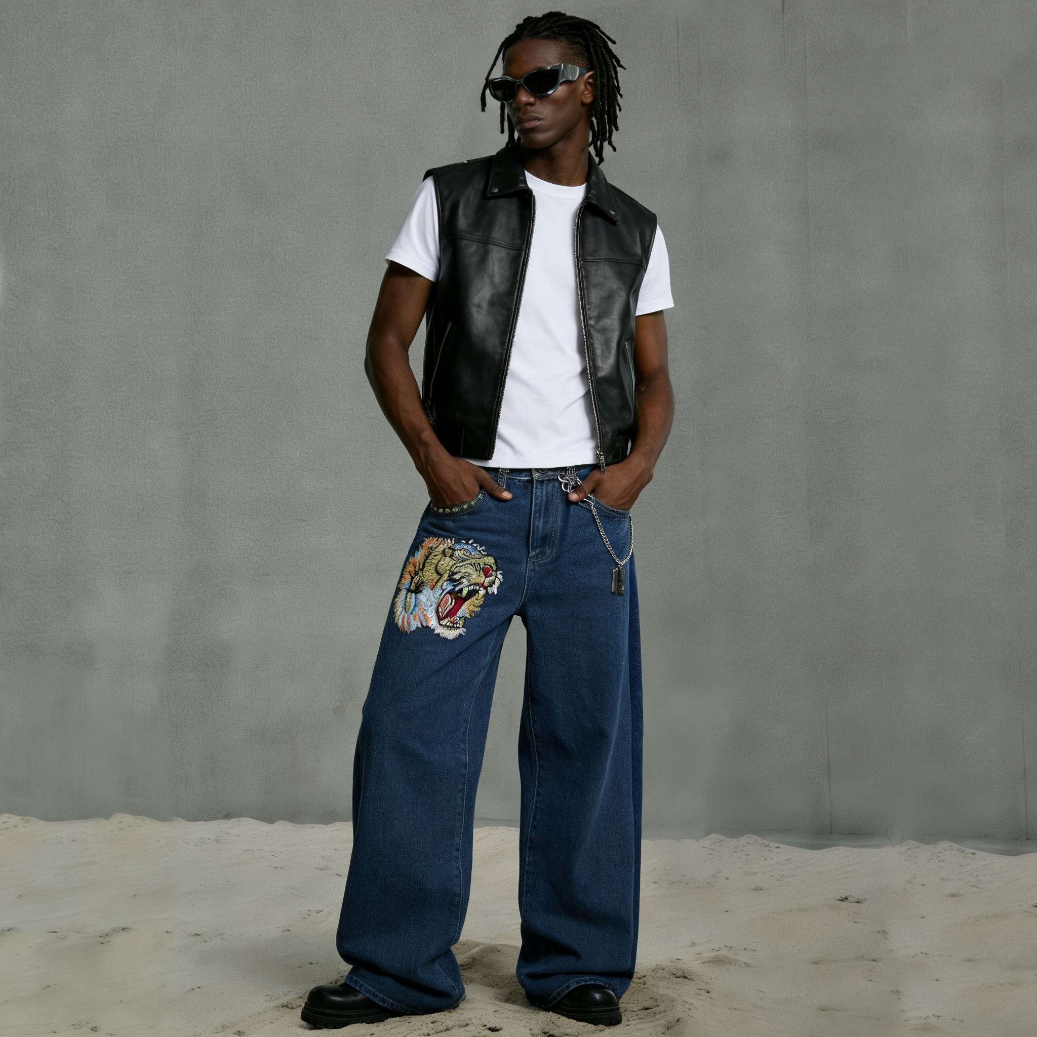 Premium Custom Men's Jeans - Style 1 (13) - Image 2