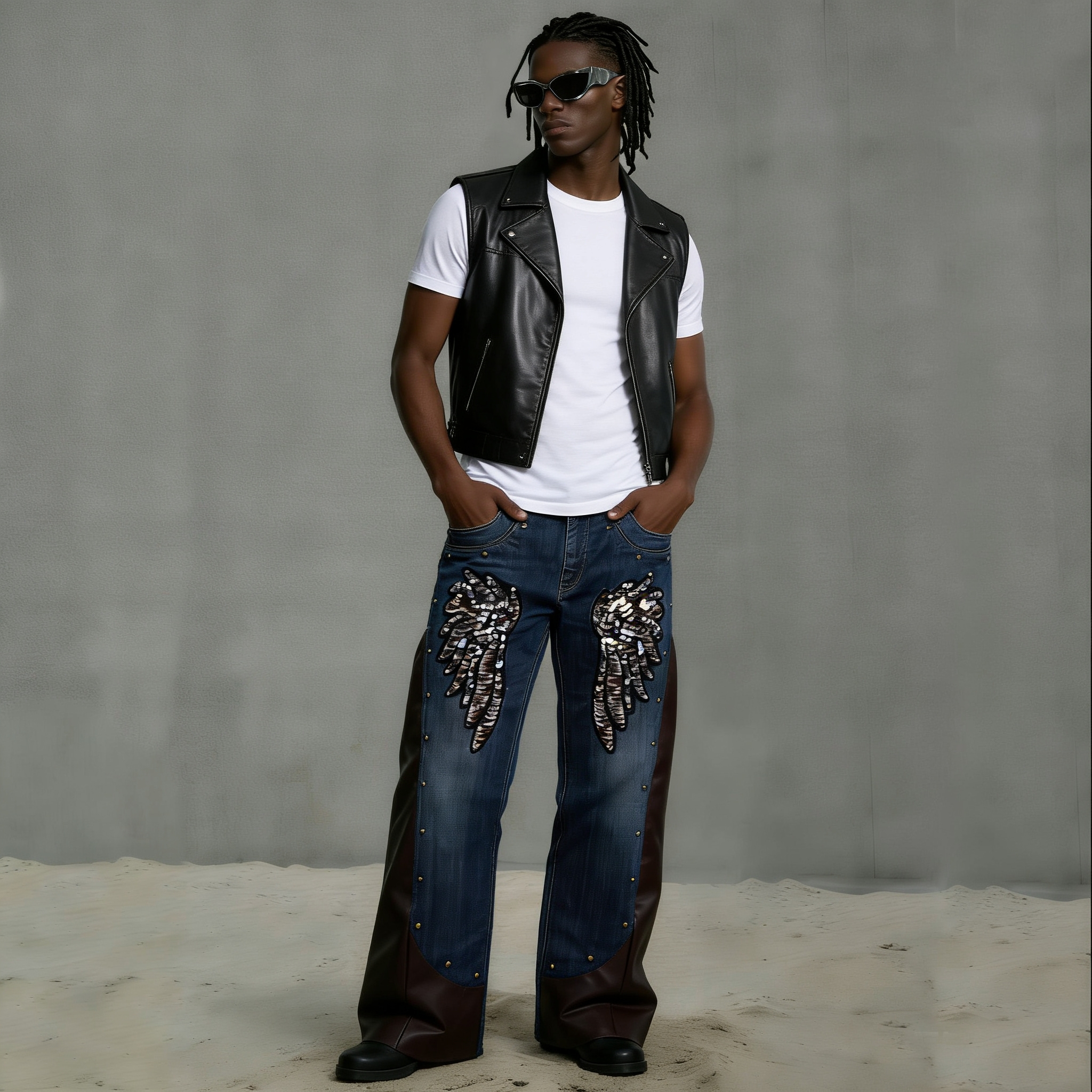 Premium Custom Men's Jeans - Style 1 (16) - Image 2