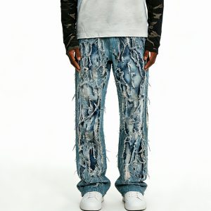 Extreme Shredded Deconstructed Denim