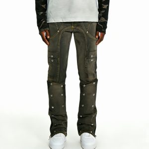 Reinforced Panel Industrial Work Jeans