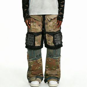 Camo-Mix Multi-Pocket Hybrid Jeans