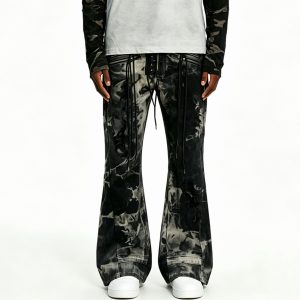 Bleached Acid-Wash Tactical Cargos