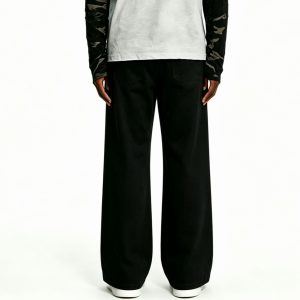 Essential Black Wide-Leg Denim