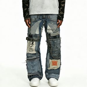 Extreme Patchwork Deconstructed Jeans