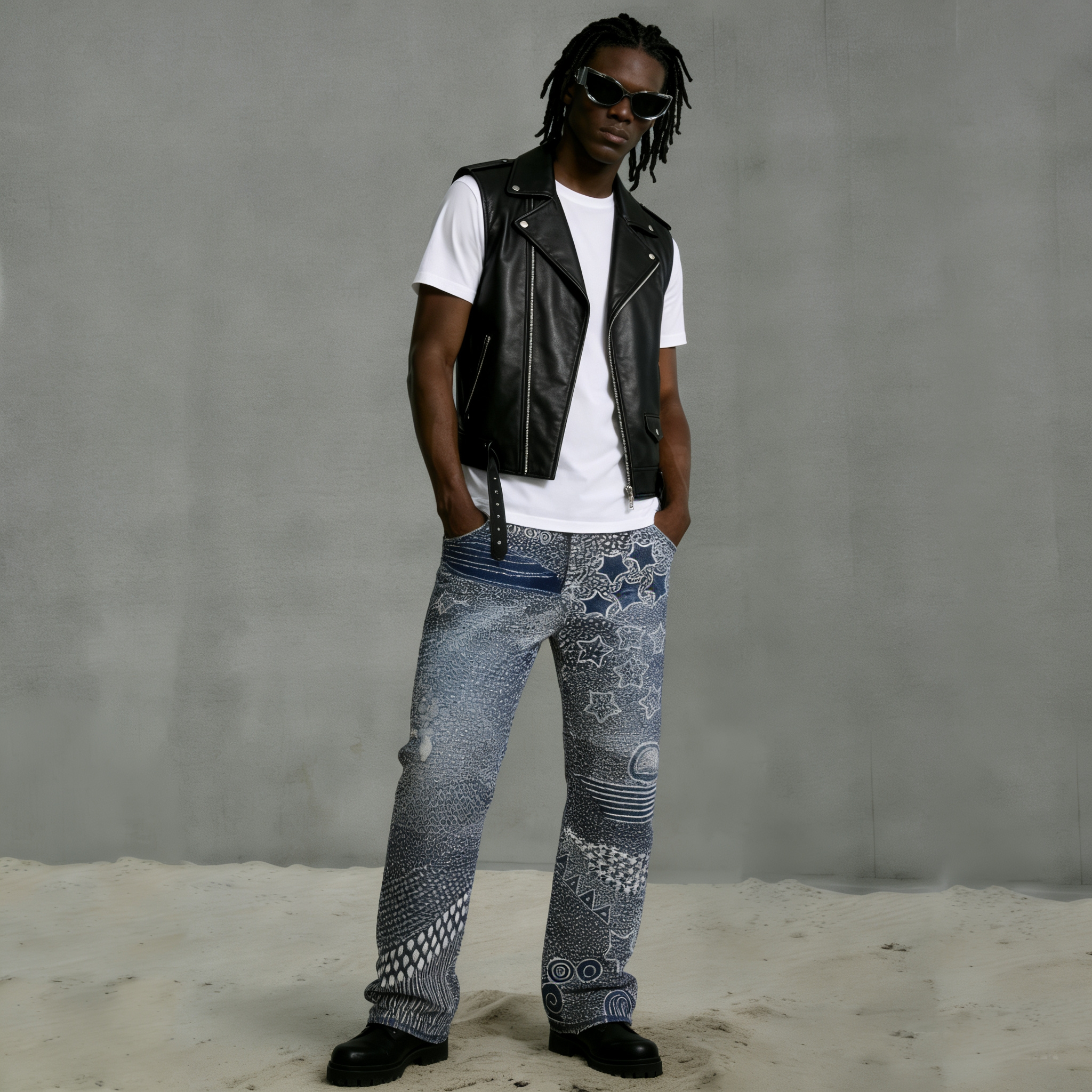 Premium Custom Men's Jeans - Style 1 (39) - Image 2