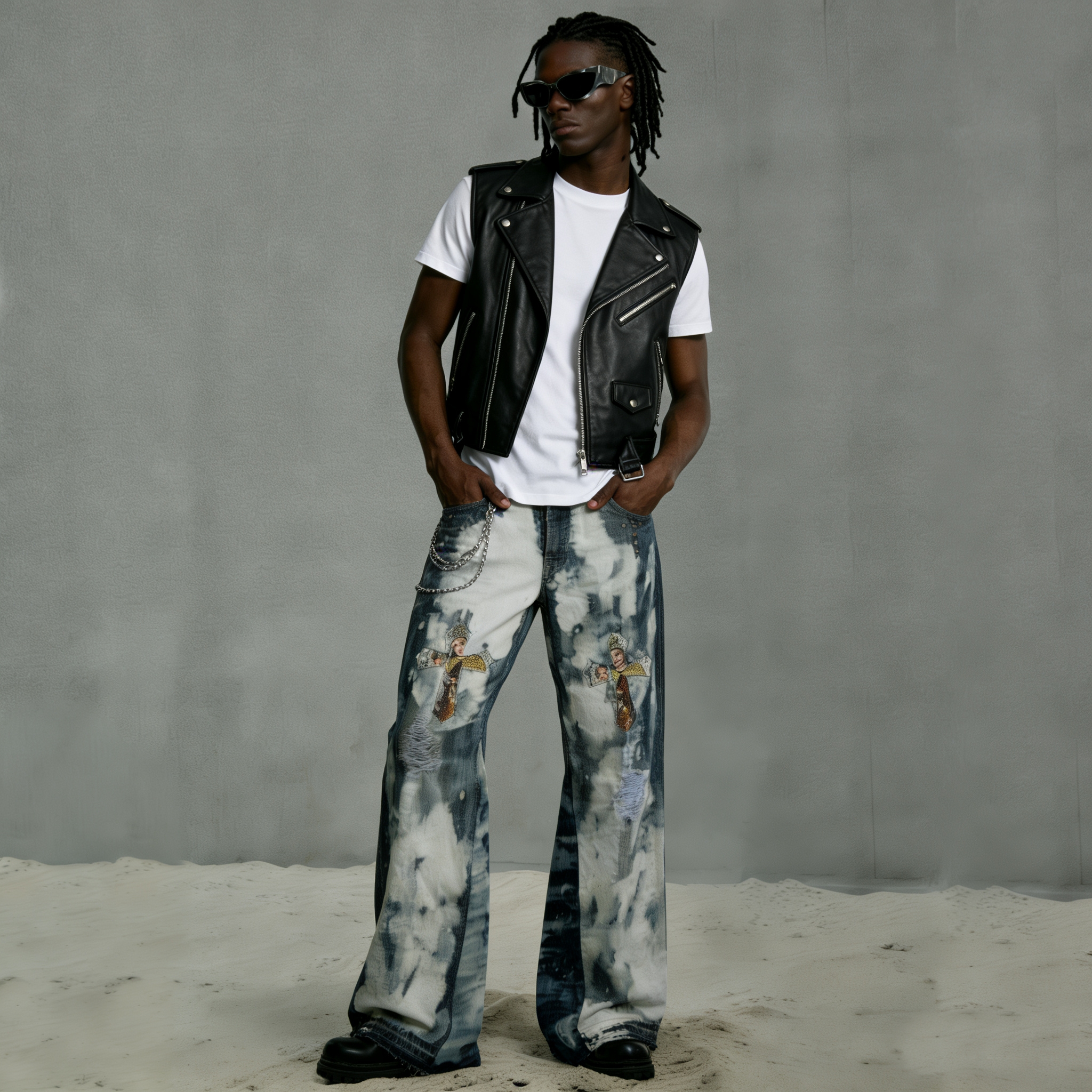 Premium Custom Men's Jeans - Style 1 (4) - Image 2