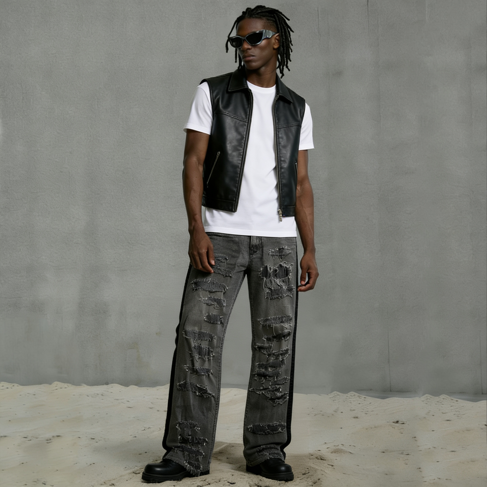 Premium Custom Men's Jeans - Style 1 (40) - Image 2