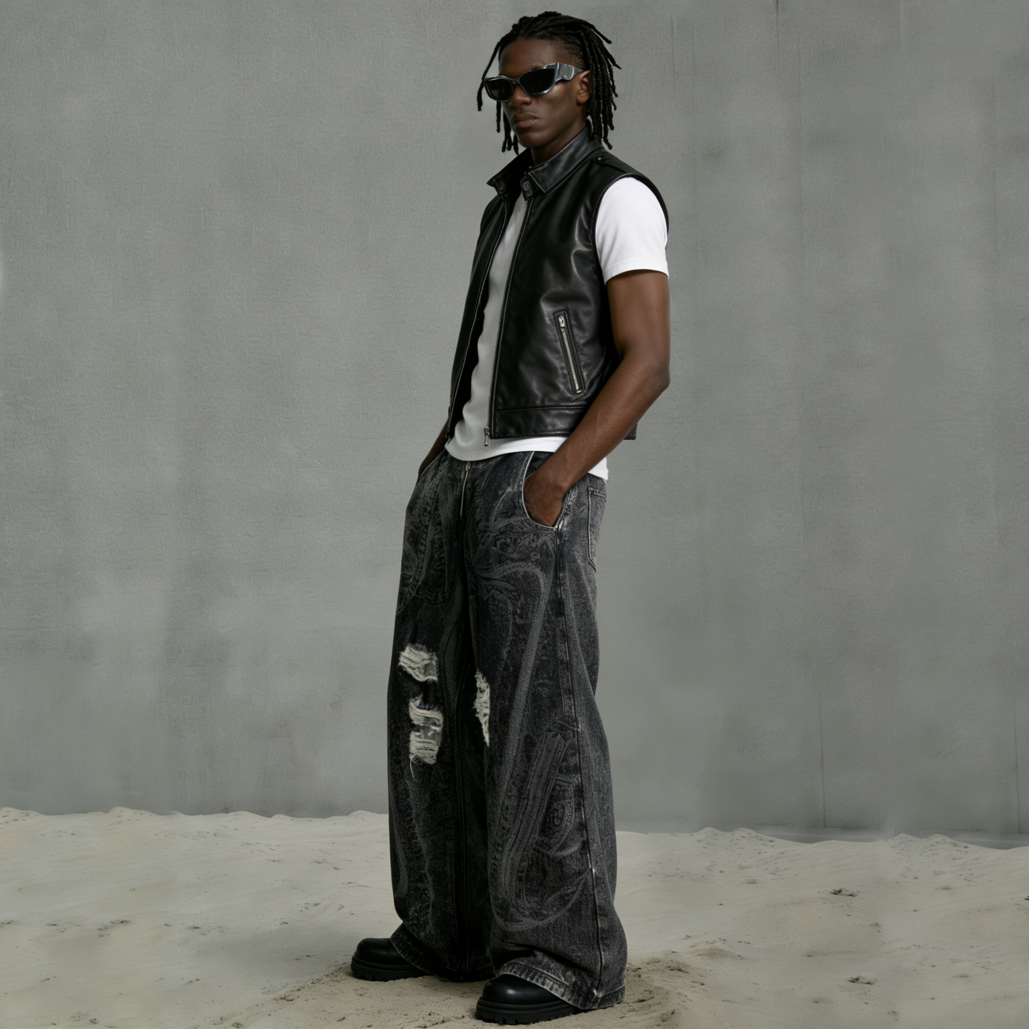 Premium Custom Men's Jeans - Style 1 (41) - Image 2