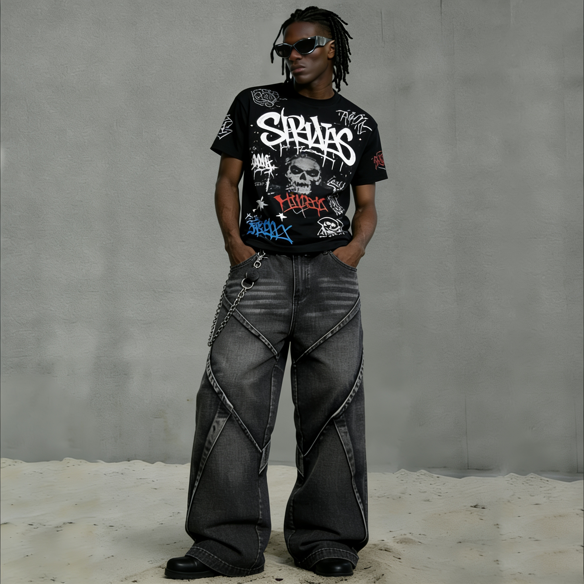 Premium Custom Men's Jeans - Style 1 (45) - Image 3