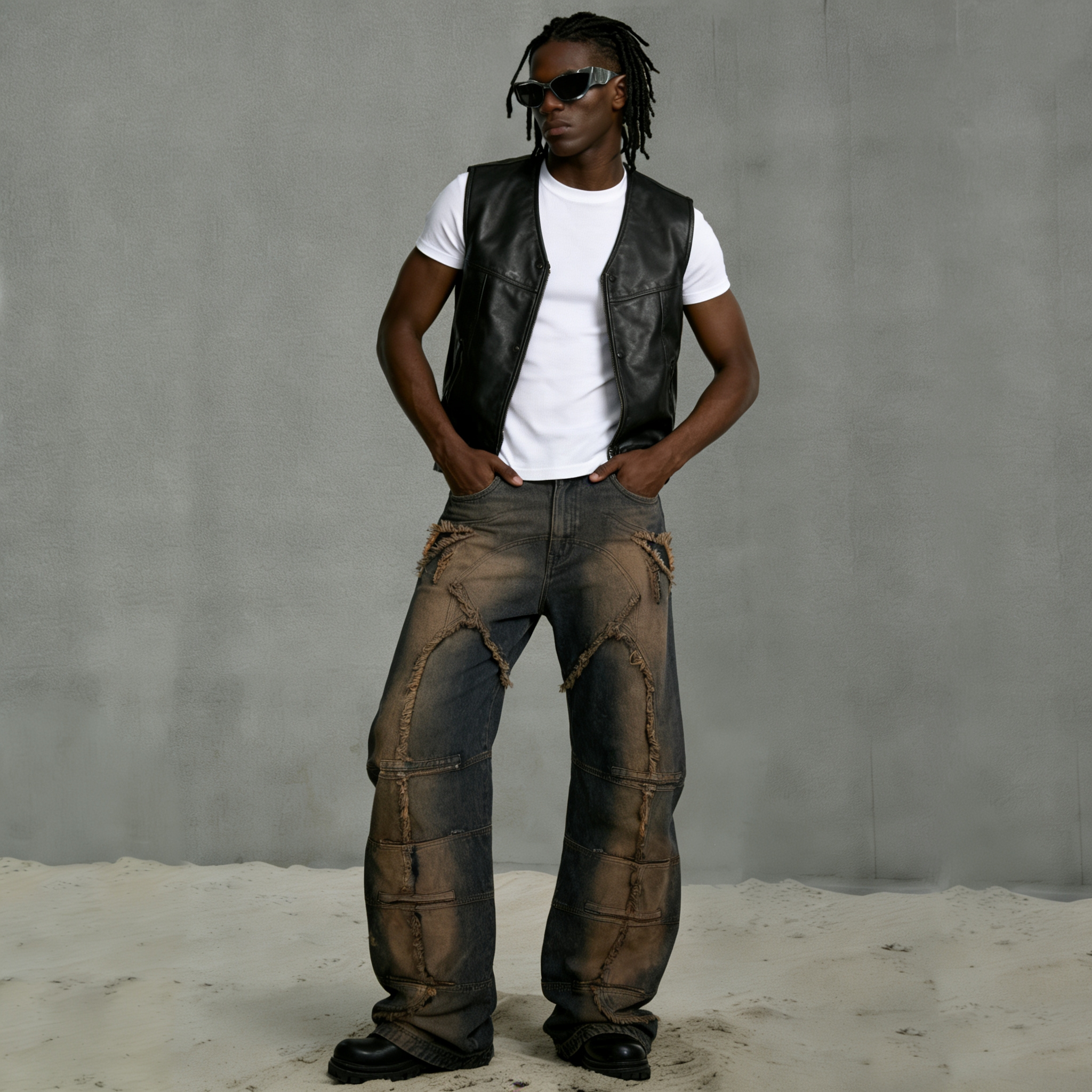 Premium Custom Men's Jeans - Style 1 (48) - Image 2