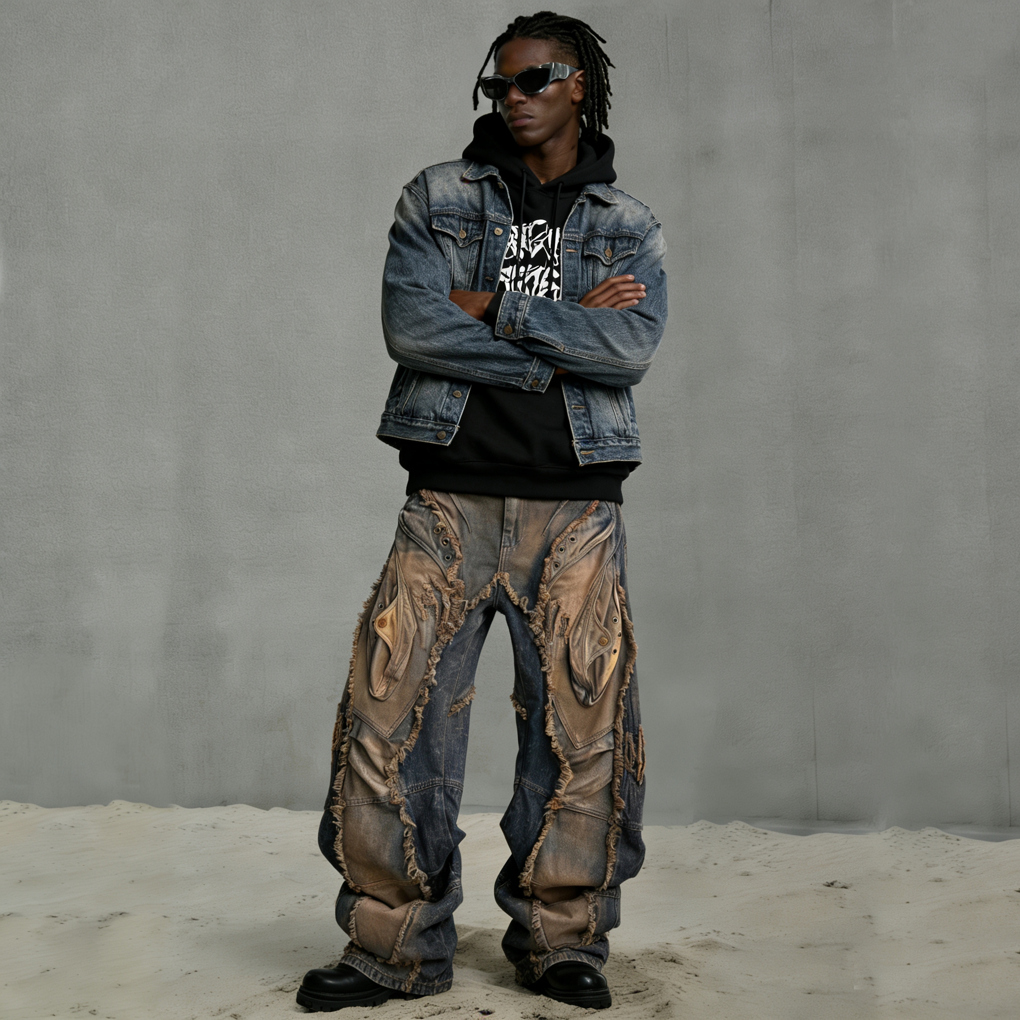 Premium Custom Men's Jeans - Style 1 (52) - Image 2