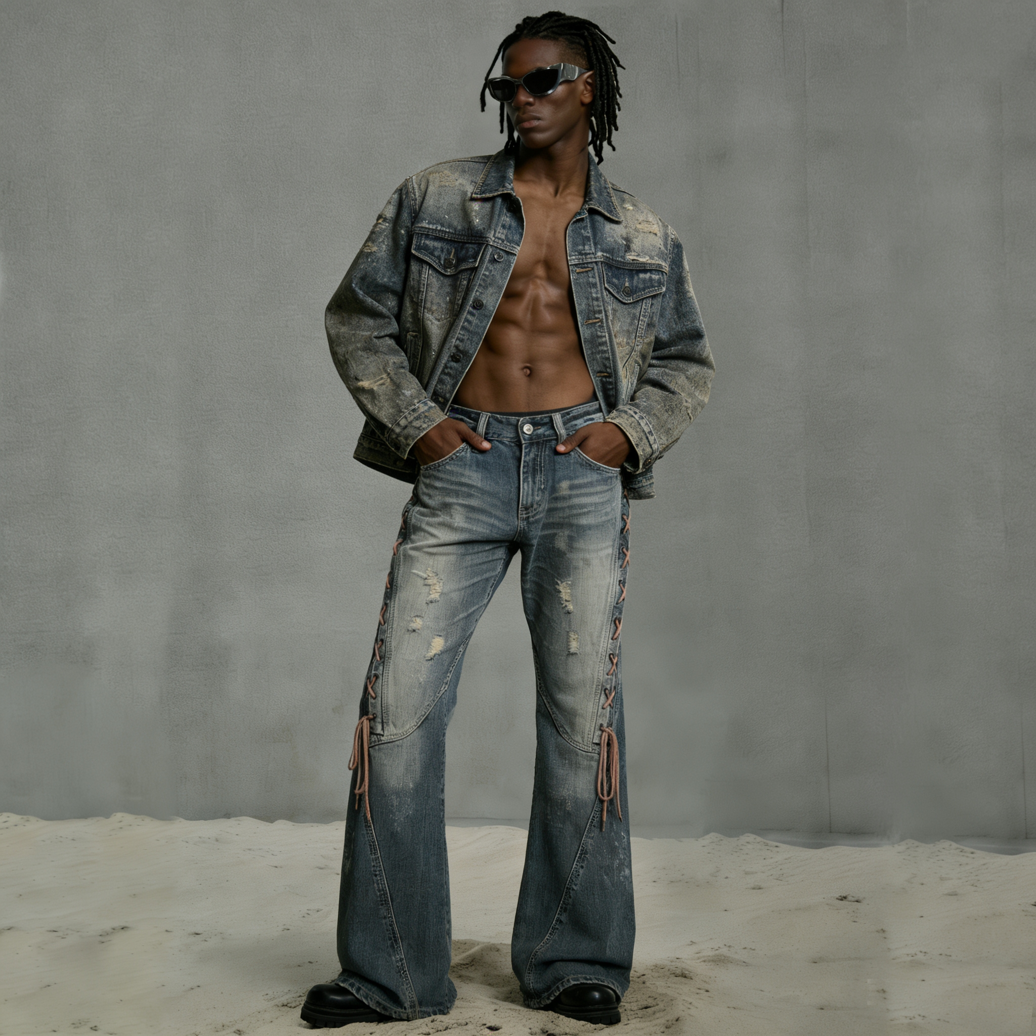 Premium Custom Men's Jeans - Style 1 (6) - Image 4