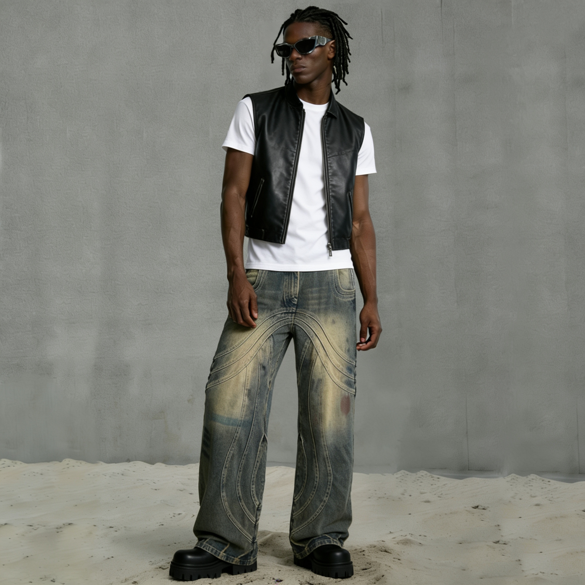 Premium Custom Men's Jeans - Style 1 (65) - Image 4