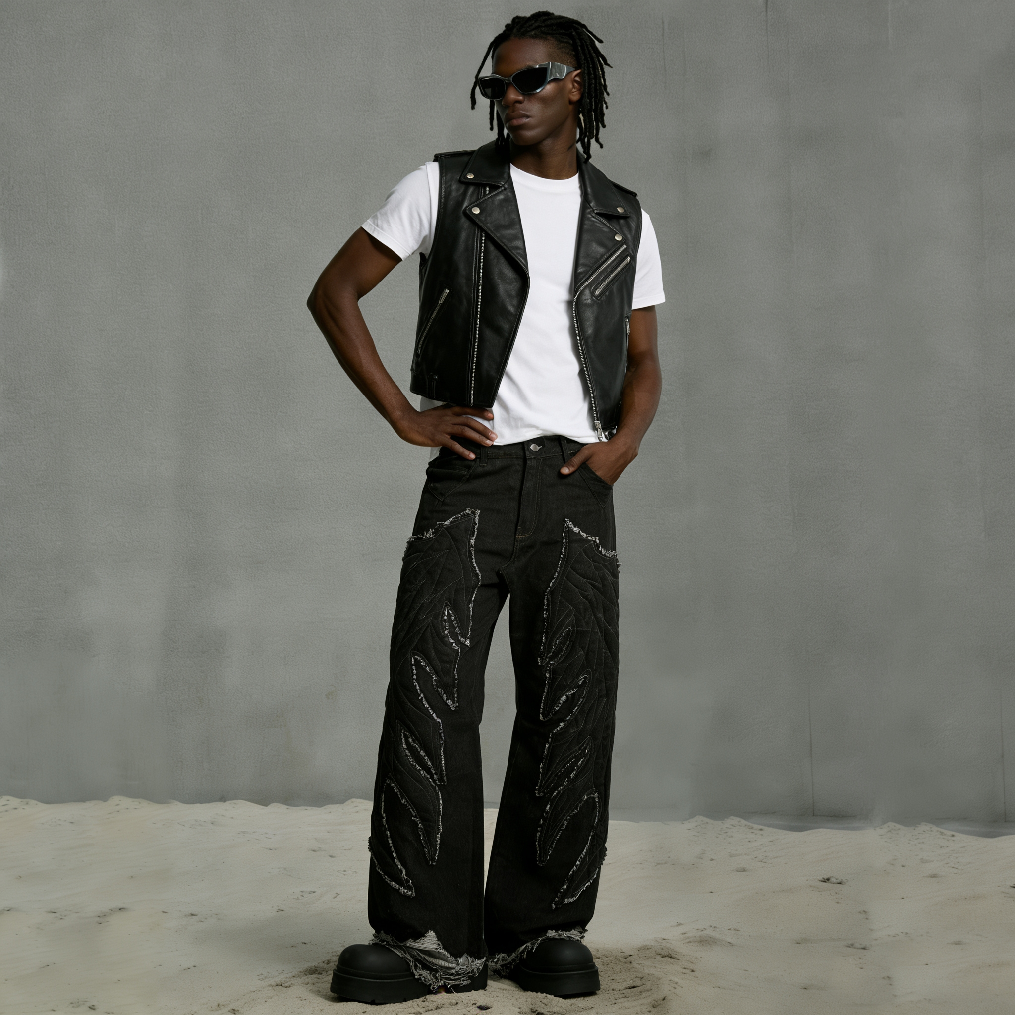 Premium Custom Men's Jeans - Style 1 (69) - Image 3