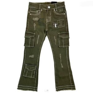 Kids' Abstract Sketch Print Denim Jeans OEM | Streetwear