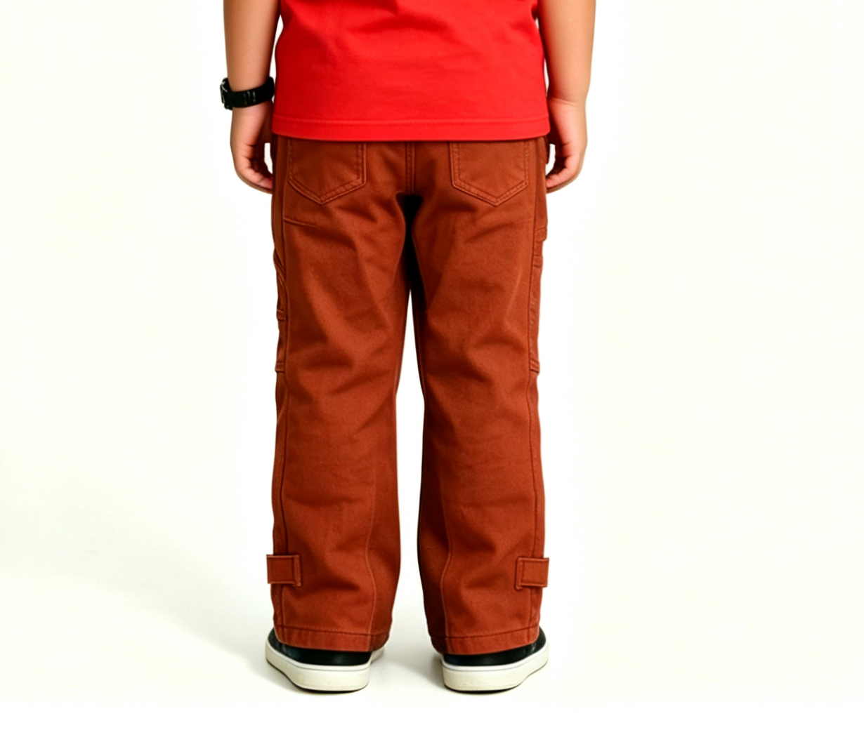 Kids' Patchwork Splatter Denim Jeans OEM | Streetwear Fit - Image 4
