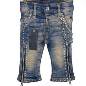 Kids' Rhinestone Denim Shorts – Y2K Punk Streetwear OEM