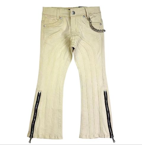 Boys' & Girls' Zipper Flare Jeans OEM | Retro Bell-Bottom