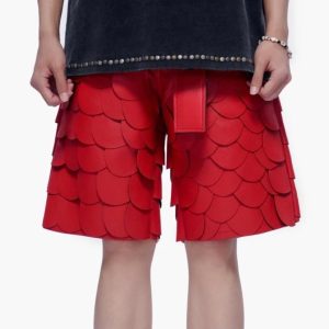 Men's Dragon Scale Armor Shorts | Cyberpunk Streetwear
