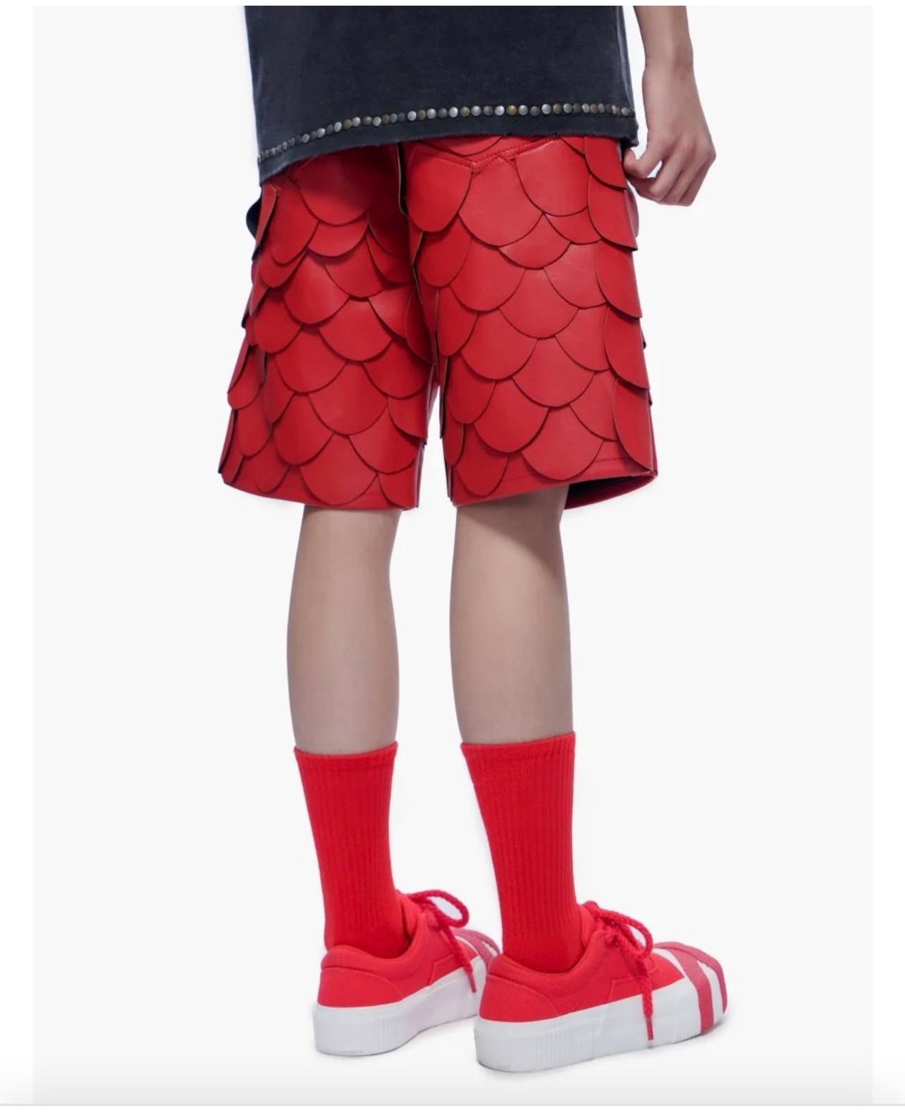 Men's Dragon Scale Armor Shorts | Cyberpunk Streetwear - Image 3