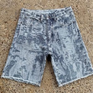 Men's Vintage Acid Wash Denim Shorts – Snow Wash Baggy